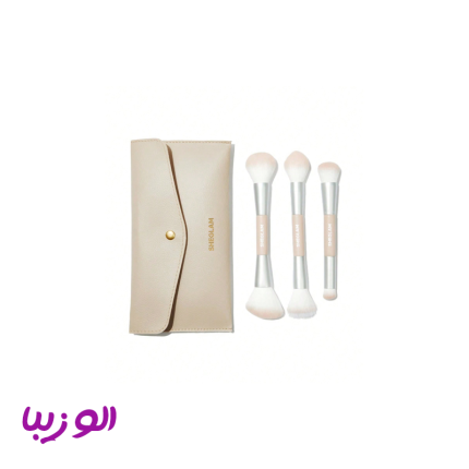 براش سه تیکه همراه کیف شیگلم (set brush with bag sheglam)