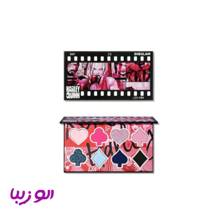 پالت سایه هارلی کویین (harley quinn eyeshadow pallet sheglam)