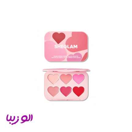 رژگونه ۶ رنگ کرمی شیگلم (Blushing 6 Color sheglam)