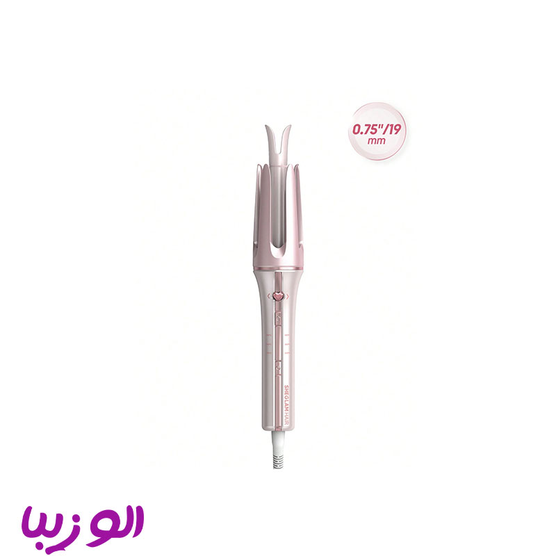 دستگاه کرلی مو صورتی شیگلم (ONE TOUCH INSTANT CURLER Sheglam)