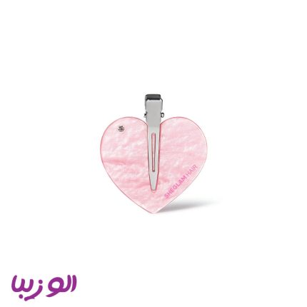 کلیپس مو صورتی شیگلم Cupids charm lovely crystal hair clips- Dusty Pink (Sheglam)